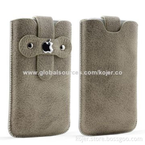 Universal Mobile Phone Pouches with Elastic Loop Closure, Made of Velvet Material